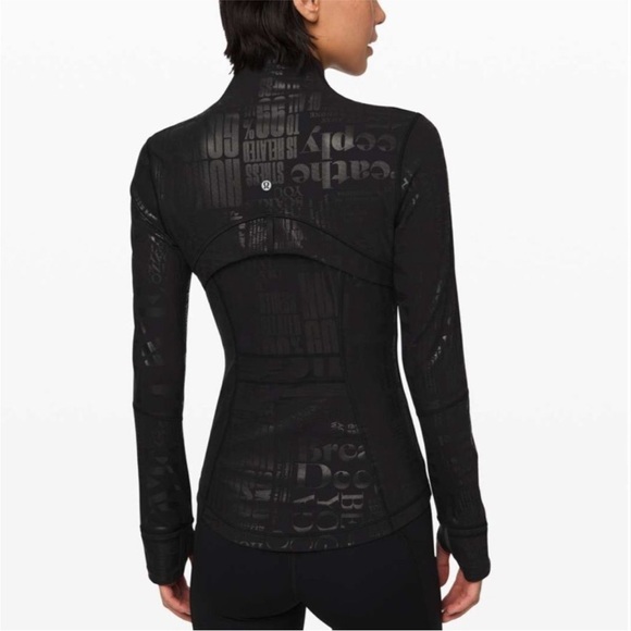 LULULEMON DEFINE JACKET 20YR FOIL MANIFESTO BLACK Spark fitted limited edition - Picture 3 of 9